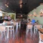 The teacups get a lot of attention, but the cafe's floors are notable, too.