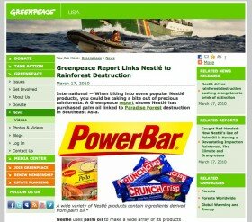 Greenpeace's Campaign against Nestle